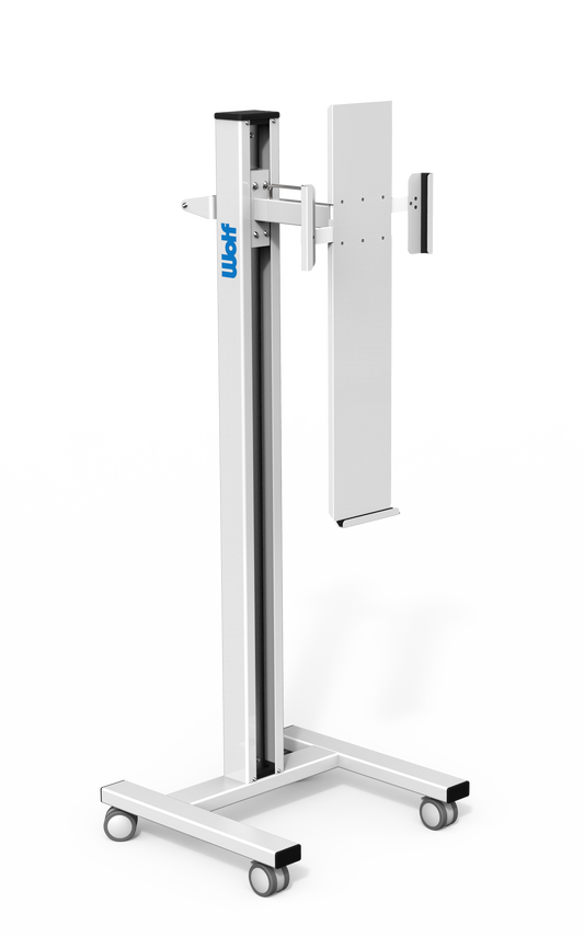 DR/CR Mobile Tall Cassette Holder - Fixed Arm